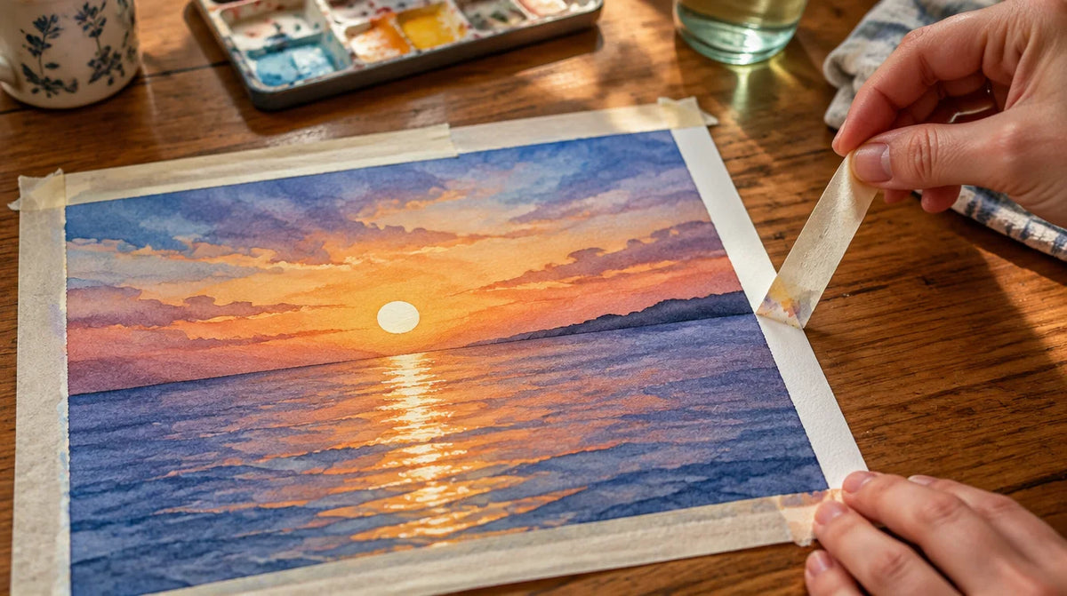 Watercolor painting projects from the course